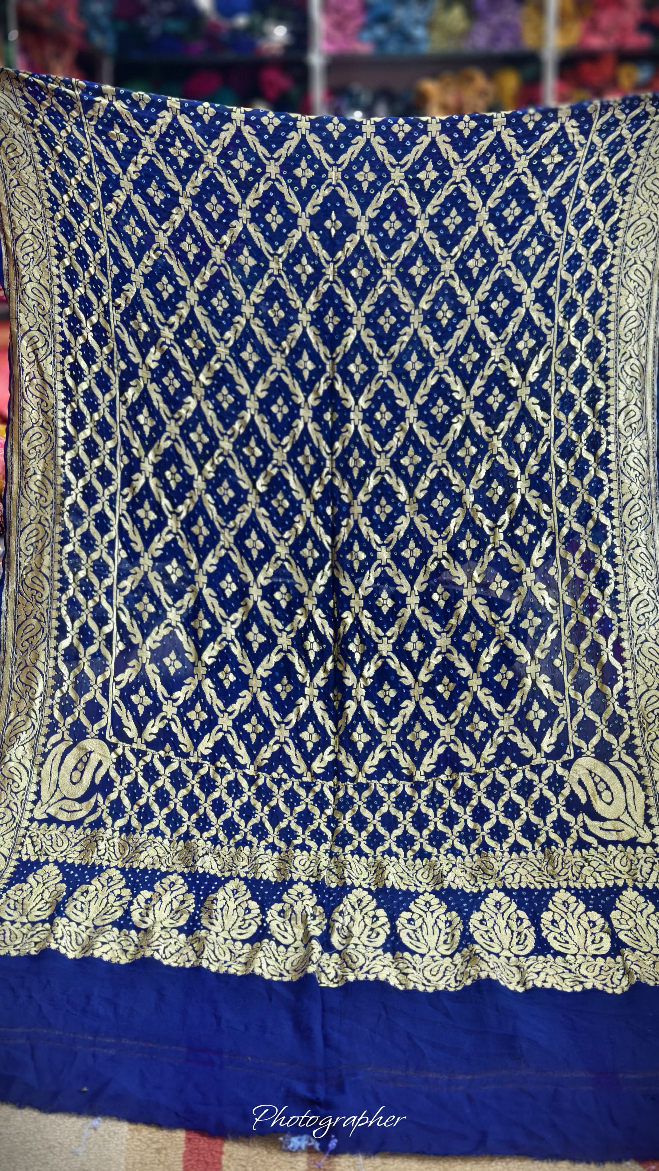 Pure Banarasi Georgette Real Neem Zari Upada Dupatta