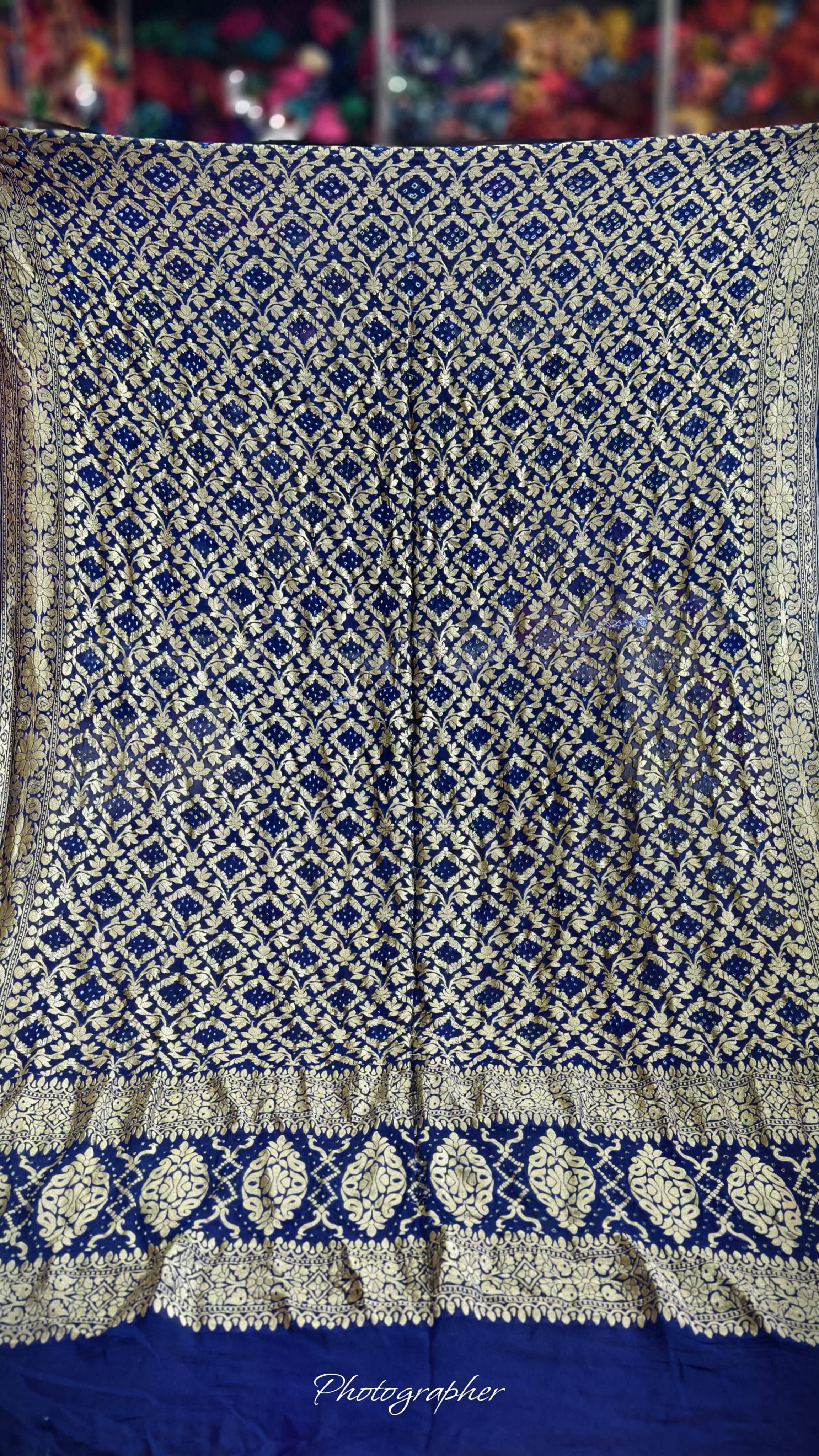Pure Banarasi Georgette Real Neem Zari Upada Dupatta