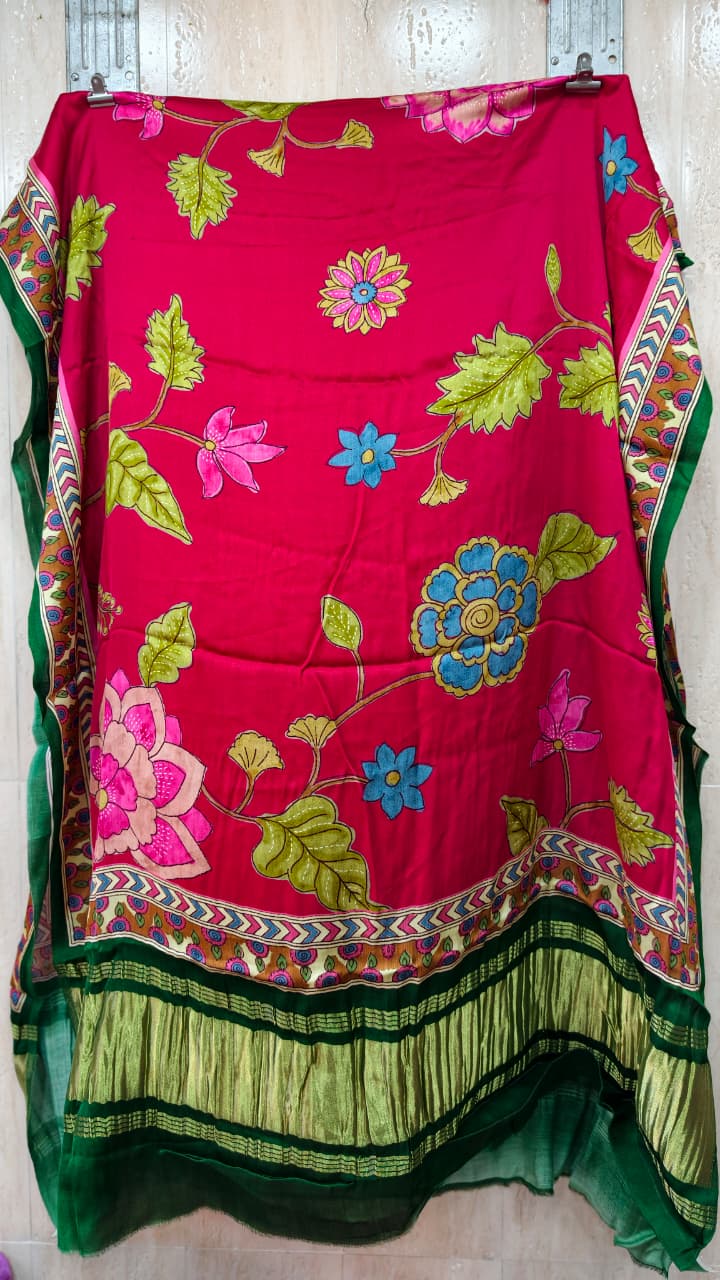 Pure Modal Gaji Silk Digital Print Dupatta