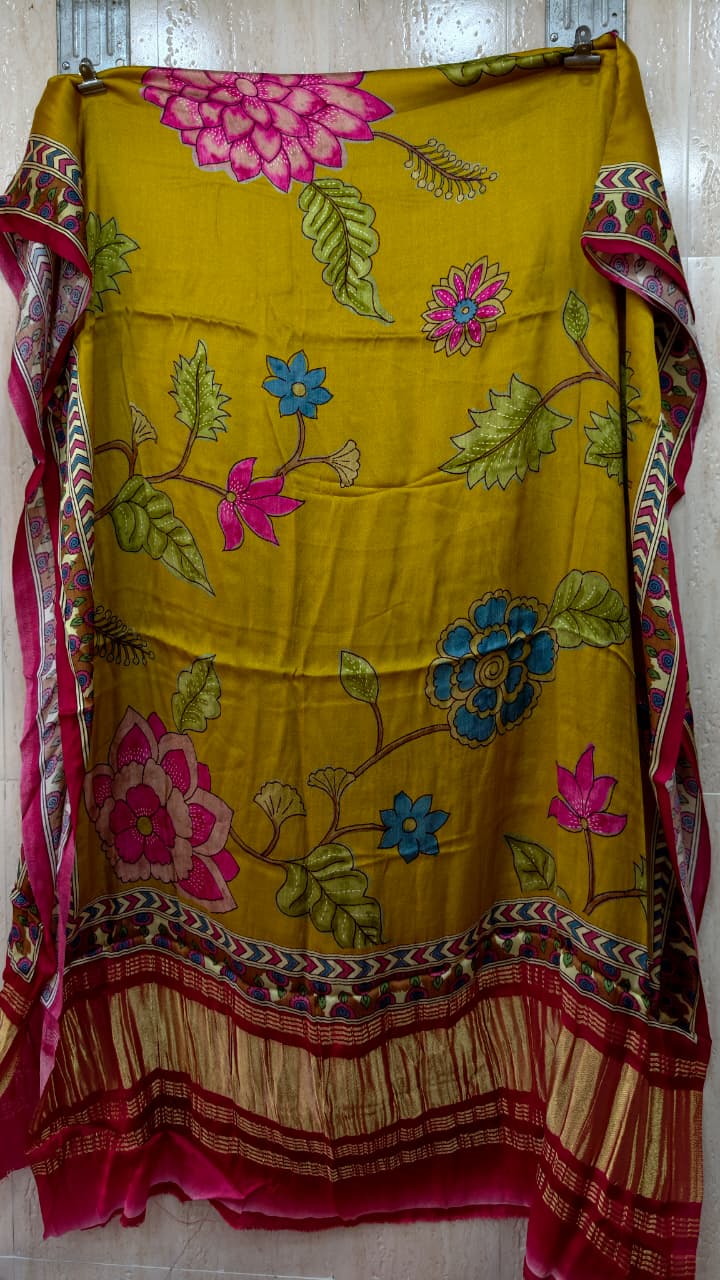 Pure Modal Gaji Silk Digital Print Dupatta