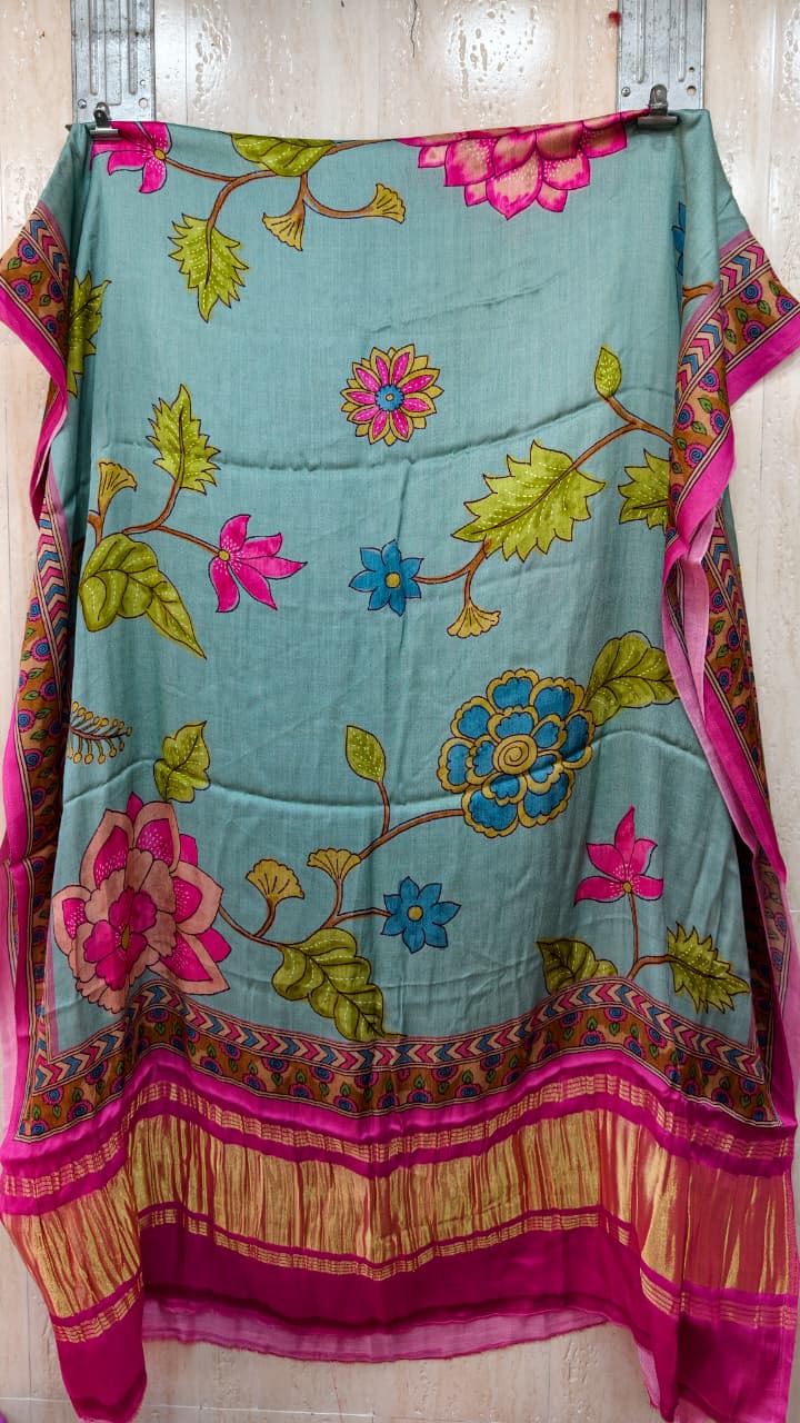Pure Modal Gaji Silk Digital Print Dupatta