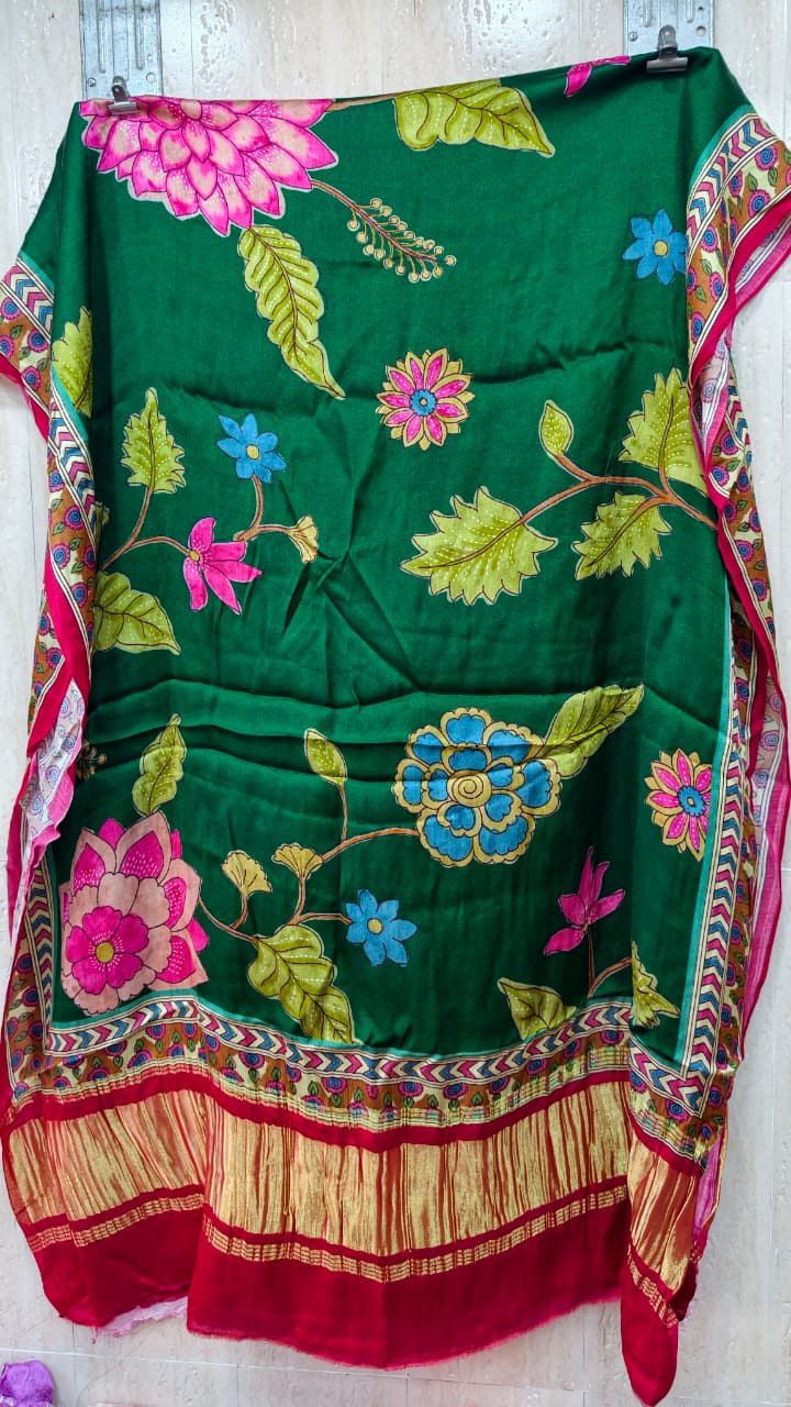 Pure Modal Gaji Silk Digital Print Dupatta