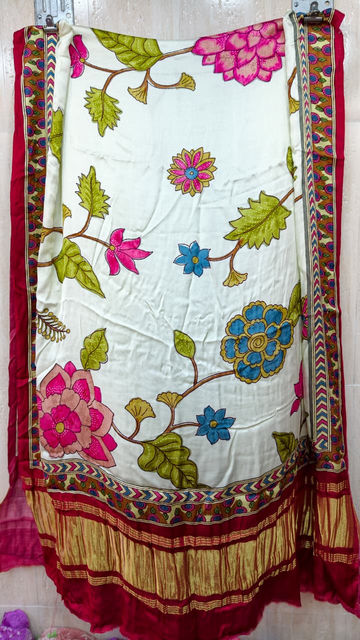 Pure Modal Gaji Silk Digital Print Dupatta
