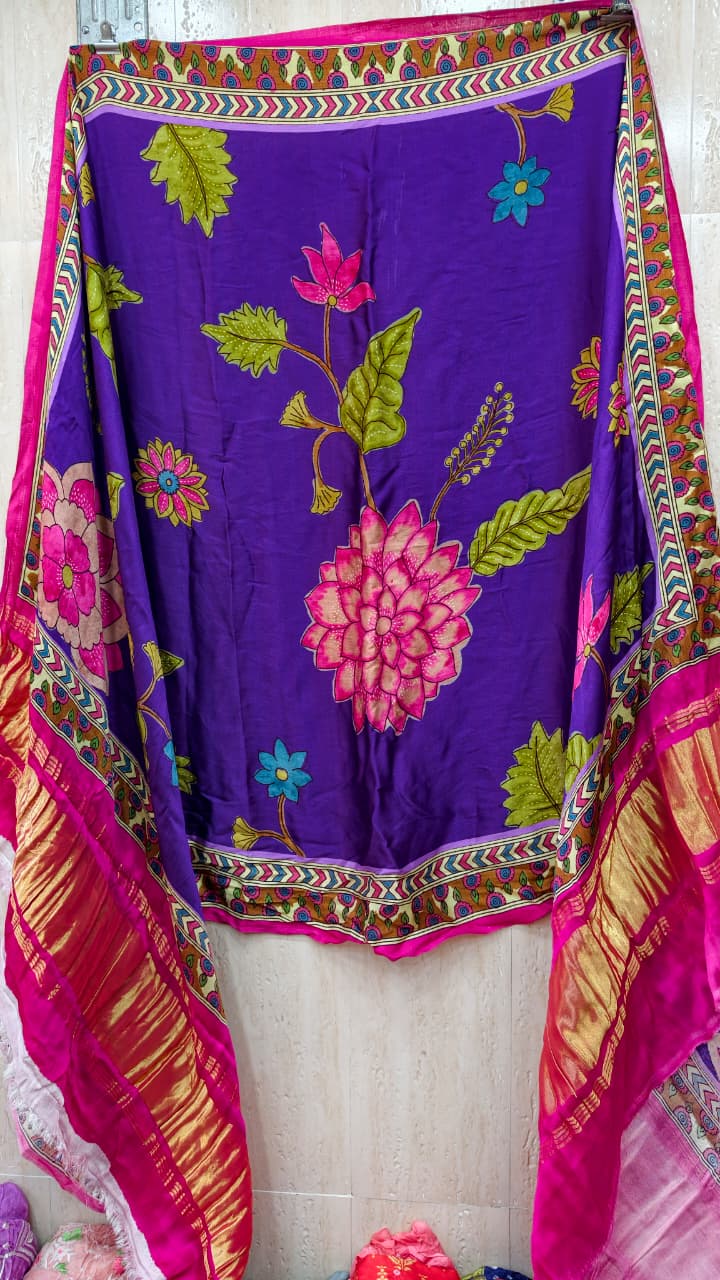 Pure Modal Gaji Silk Digital Print Dupatta
