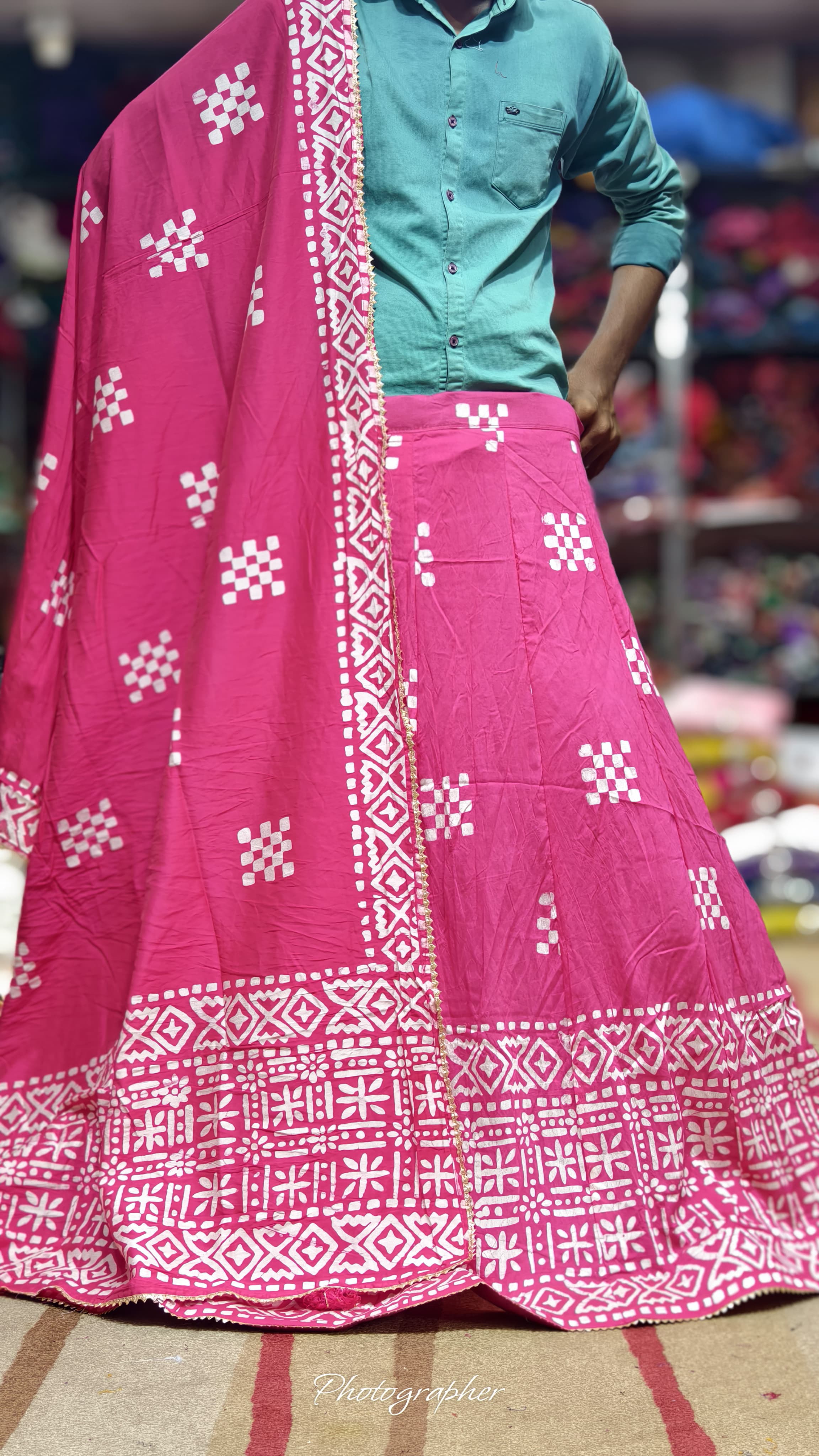 Pure Chanderi Cotton Full Pair Chaniya Choli