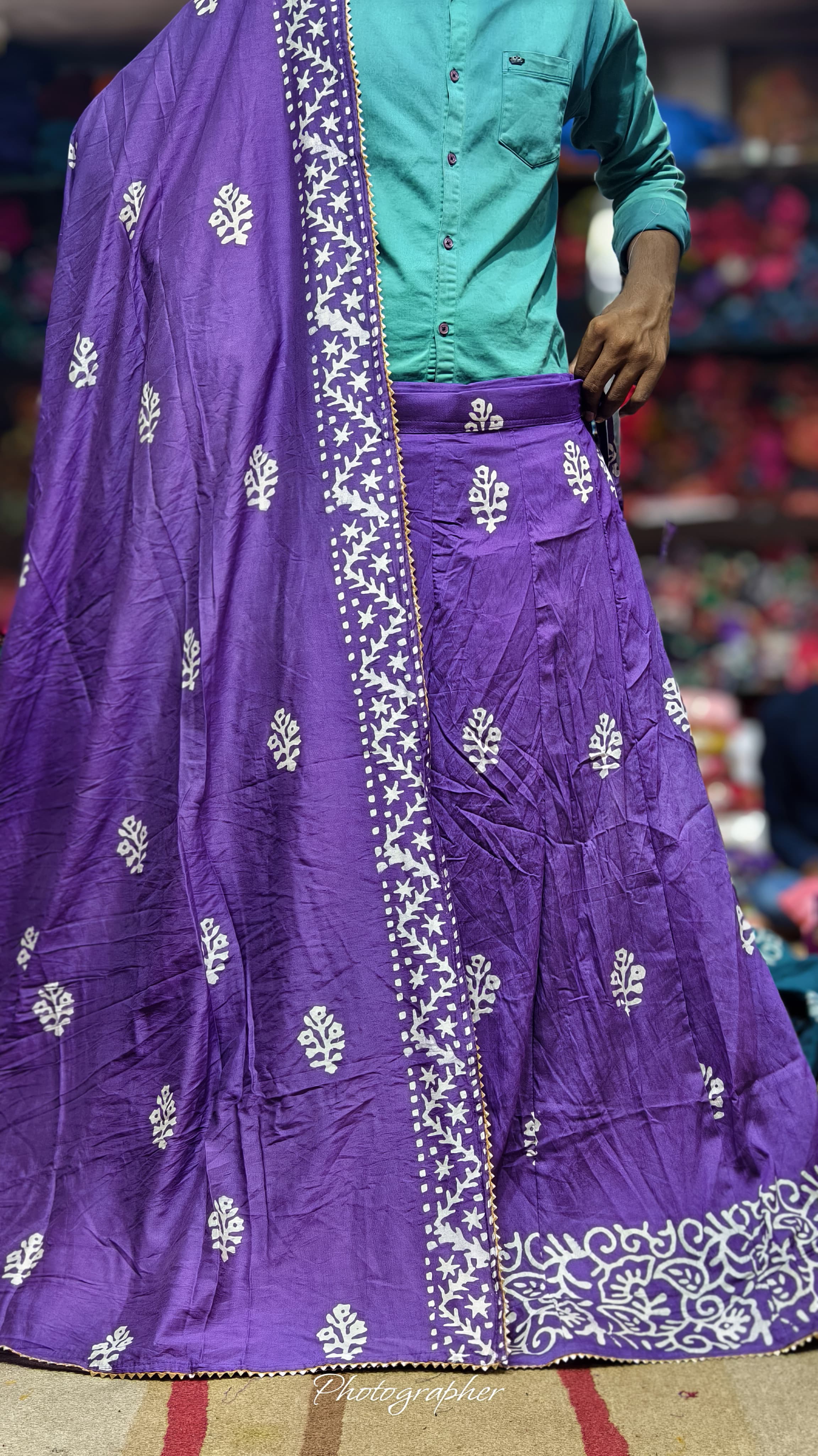 Pure Chanderi Cotton Full Pair Chaniya Choli