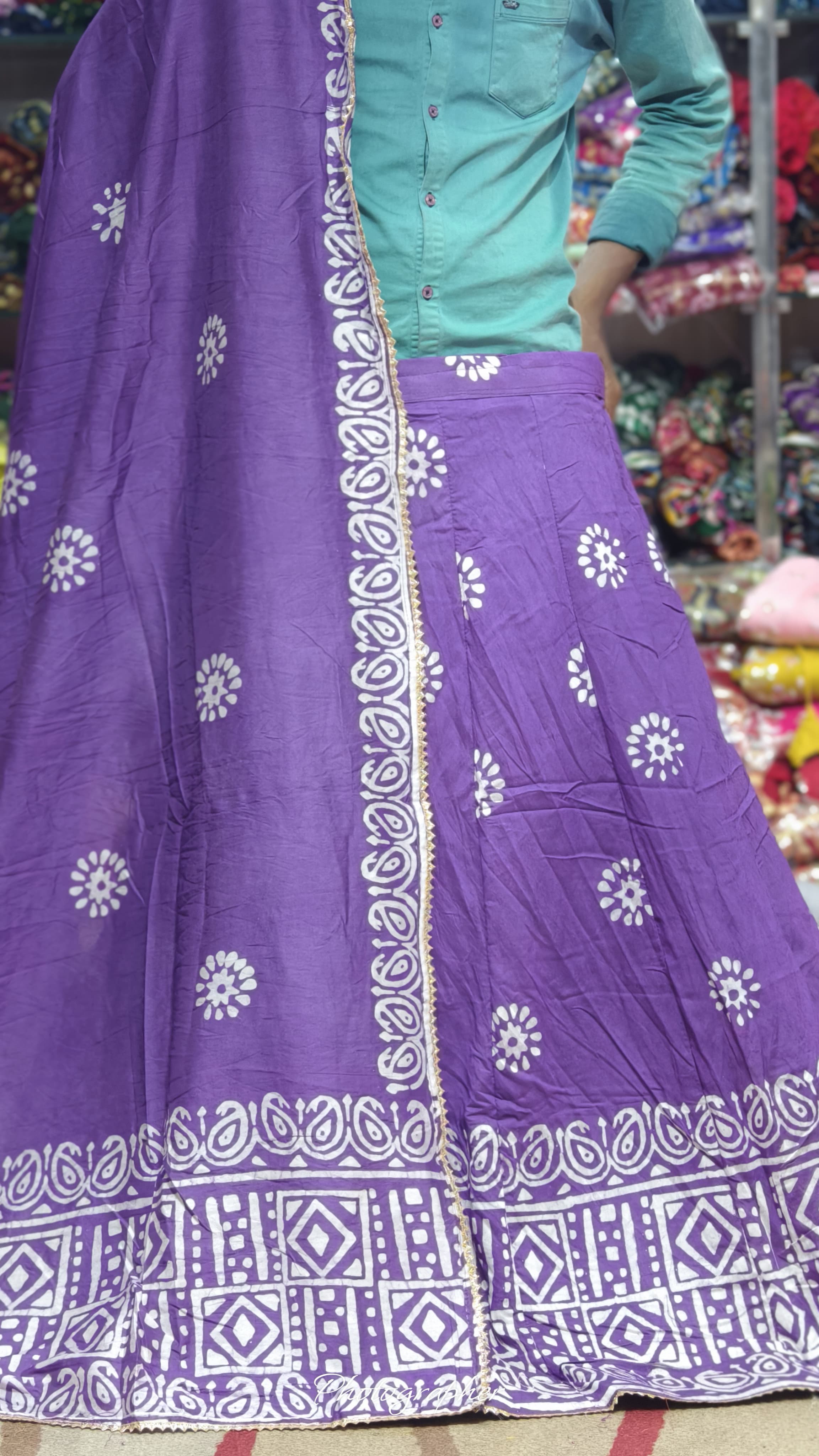 Pure Chanderi Cotton Full Pair Chaniya Choli