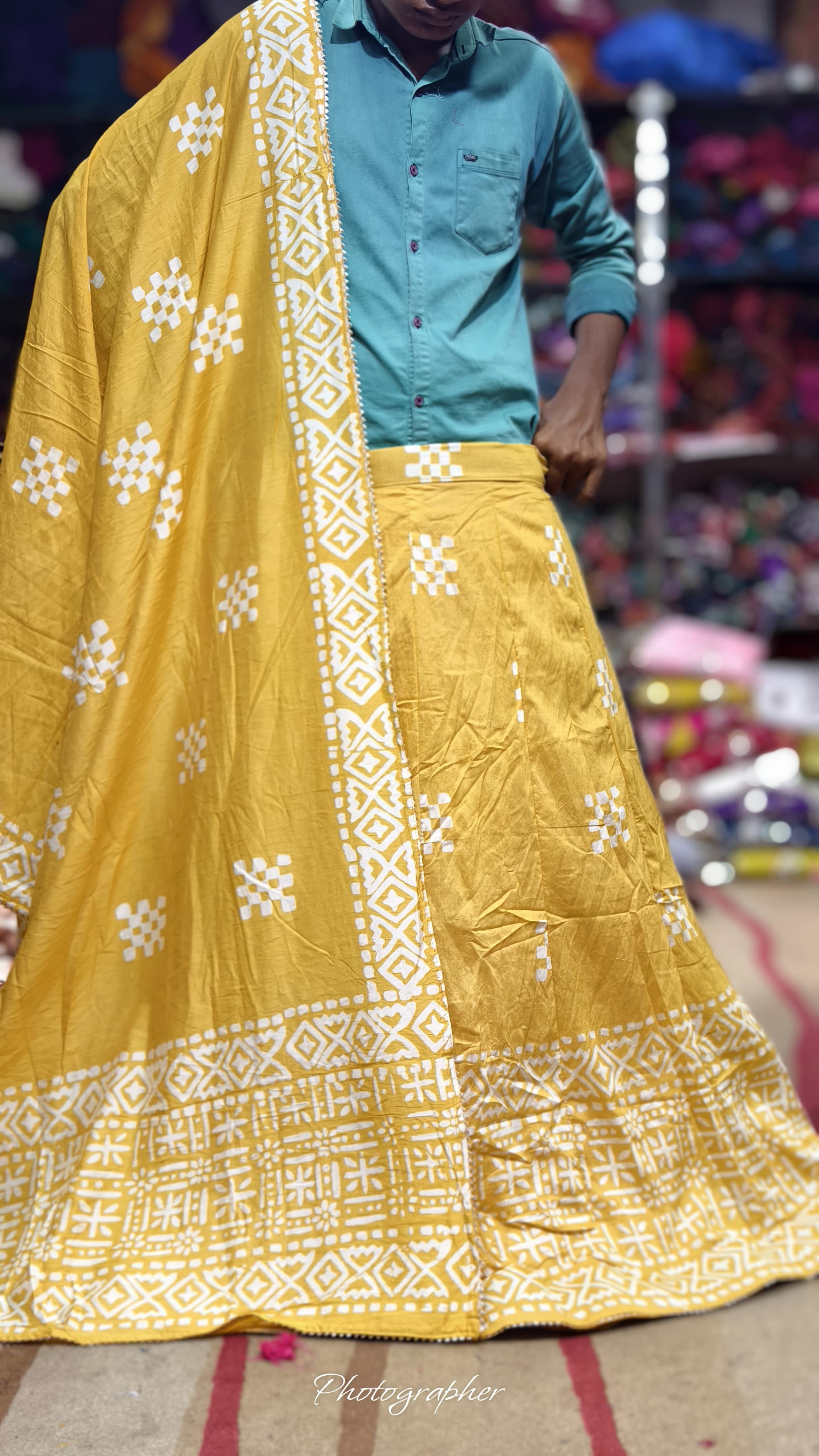 Pure Chanderi Cotton Full Pair Chaniya Choli