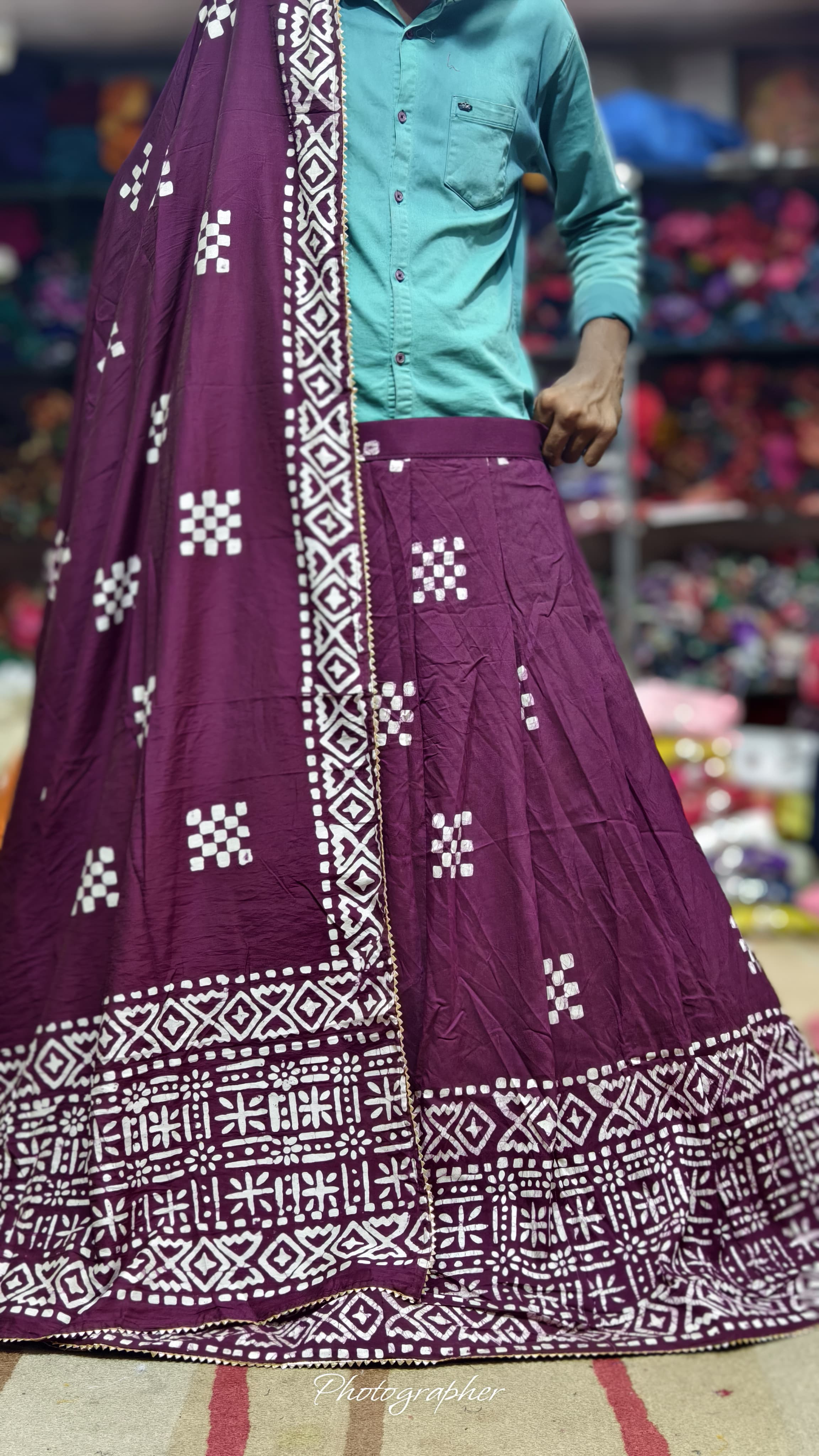 Pure Chanderi Cotton Full Pair Chaniya Choli