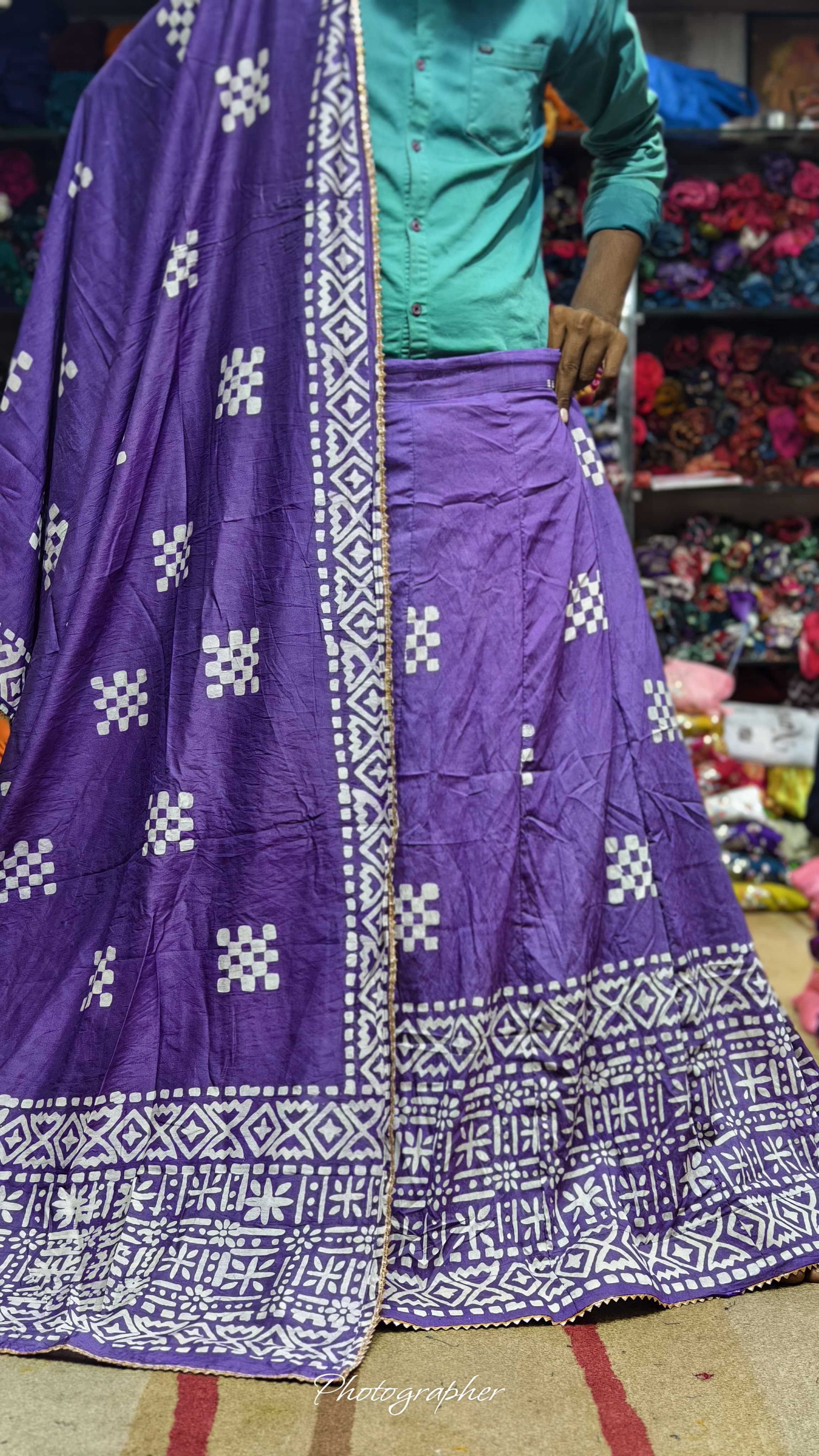 Pure Chanderi Cotton Full Pair Chaniya Choli