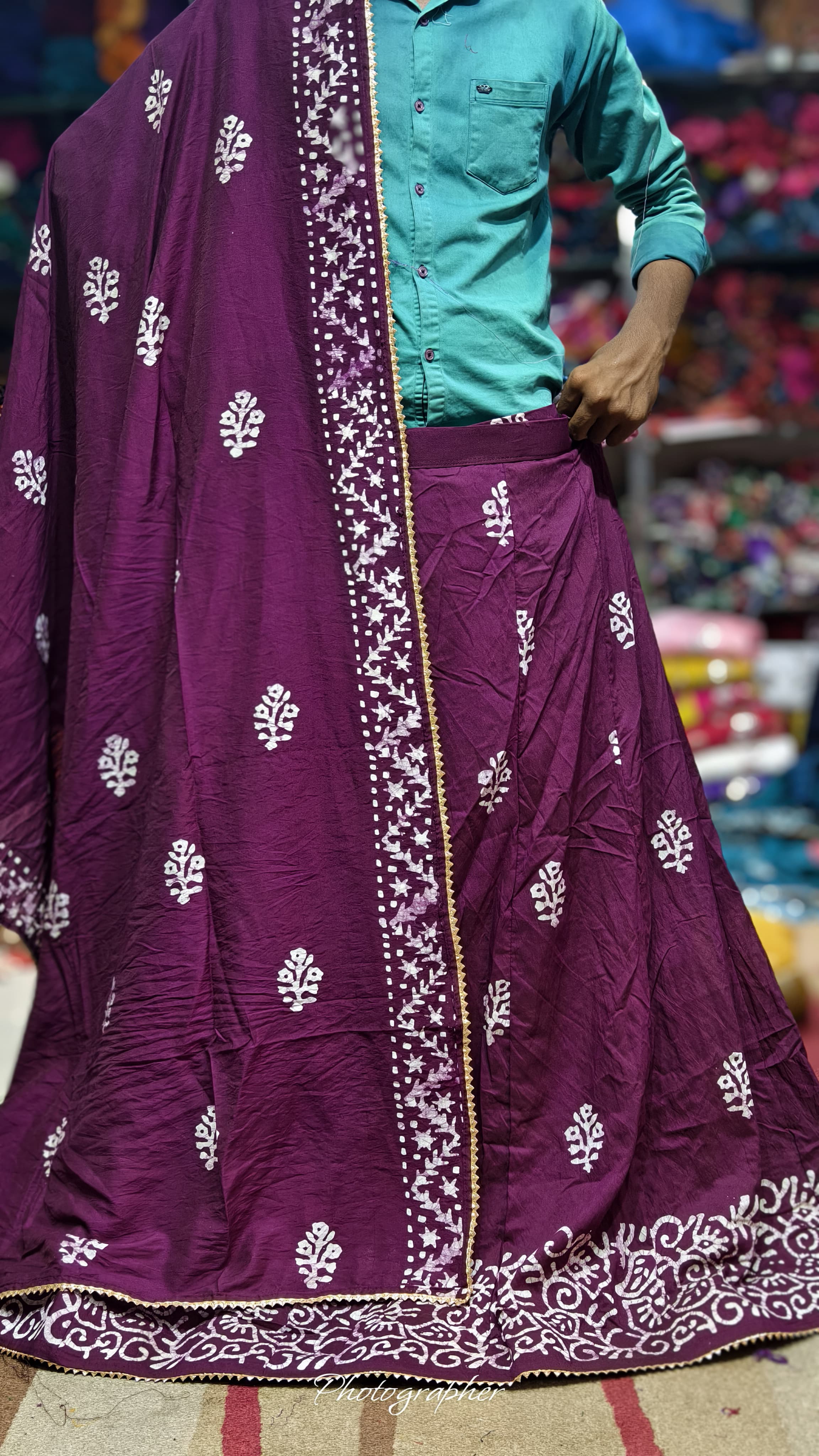 Pure Chanderi Cotton Full Pair Chaniya Choli